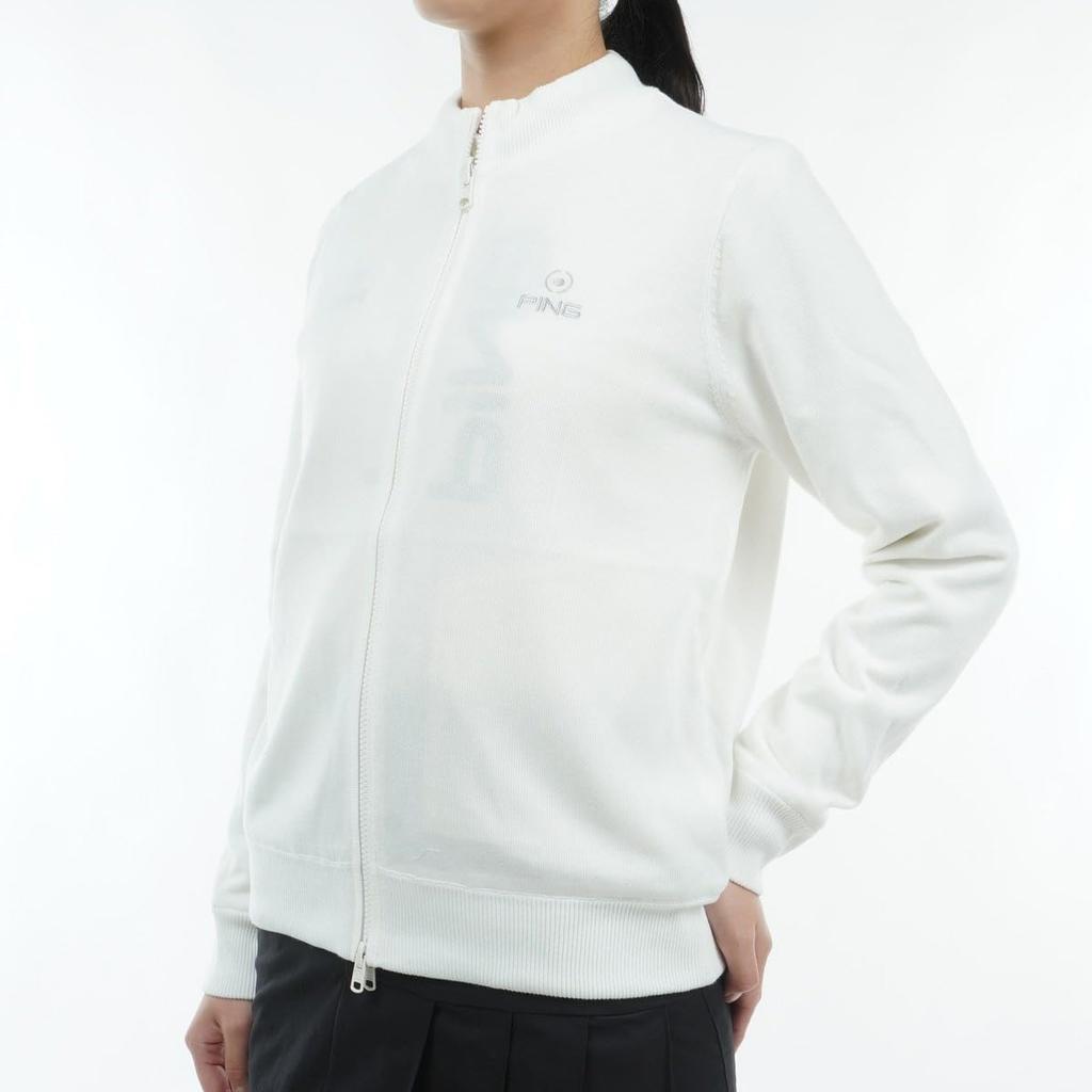 Knit Blouson Golf M [Pin Apparel] Women's (Reversible) / / 622-3270008 030_White