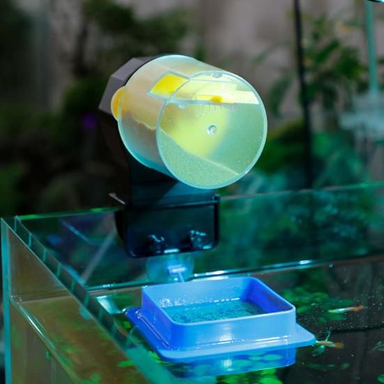 Кормушка для рыбы с застежкой-лентой Ручная/автоматическая подача Регулируемый дозатор корма для рыбы