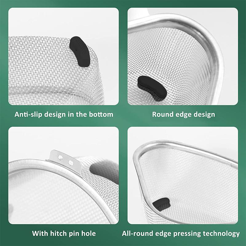 LMETJMA сетчатый дуршлаг для мойки, корзина, треугольная полка для слива воды с присоской, держатель для кухонной тряпки и губки JT74