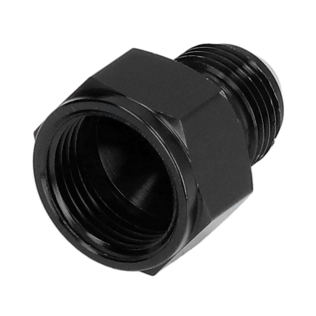 Переходник-редуктор прямой AN10 внутренняя резьба на AN8 наружная резьба, фитинг из алюминиевого сплава, черный