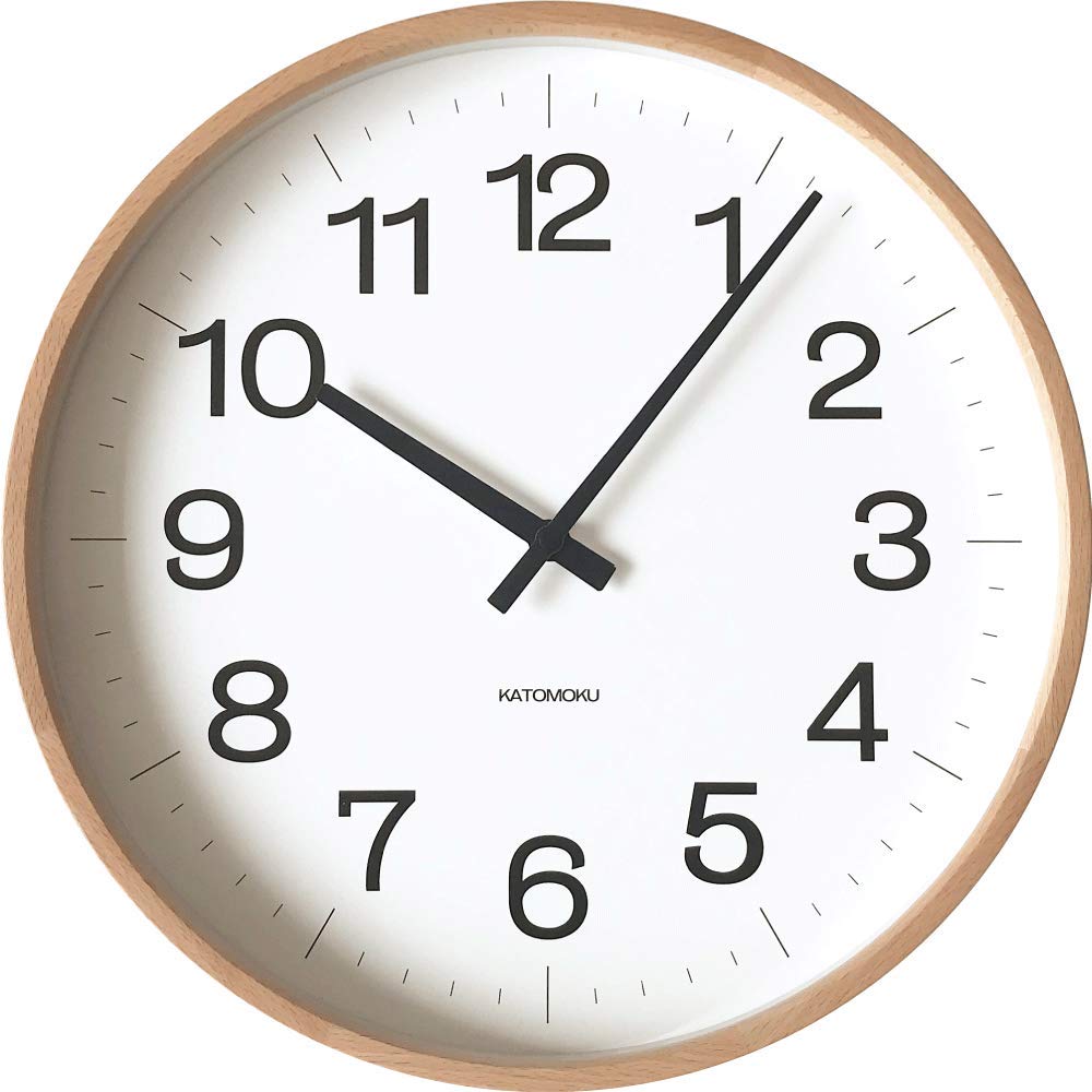 KATOMOKU Muku Clock 16 LL Natural km-116NARCS 392mm