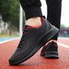 Модные мужские кроссовки Легкие беговые кроссовки Новые дышащие Нескользящие Повседневные Кожаные На шнуровке Мягкие Мужские для ходьбы Уличные Теннисные туфли