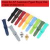26mm Soft FKM Fluoro Rubber Strap for AP Audemars Piguet Royal Oak 15400/15500/26331 Stainless Steel Butterfly Buckle Watch Band