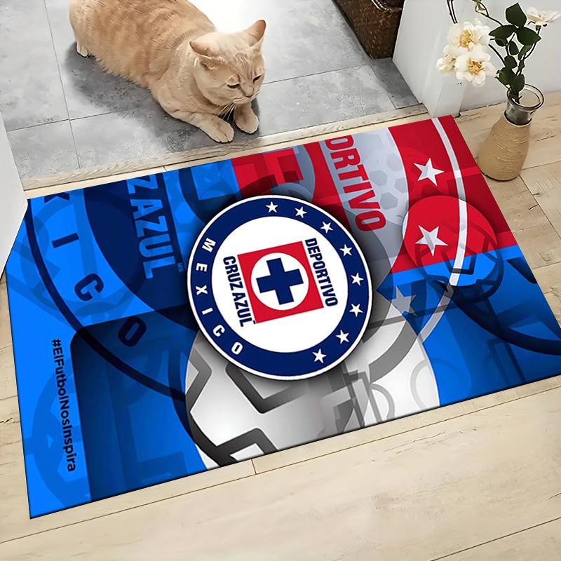 1Pc Deportivo Cruz Azul Mexico Carpet Rug Customizable Soft Washable Antislip Home Living Room Sofa Mats Personalized Rug 0917225