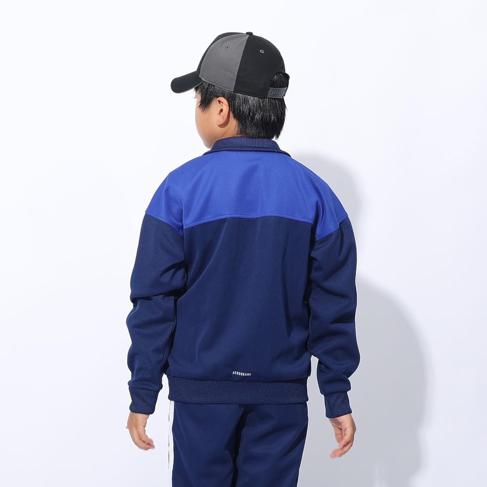 Adidas Essentials TIB Размер Темно-синий Размер 160 Детская разминочная куртка, Унисекс, JSY39, (IS5172),