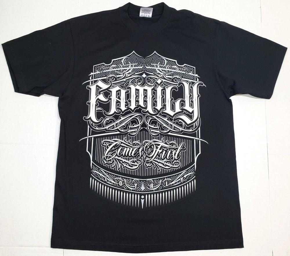 FAMILY FIRST T-Shirt Urban Streetwear 100% Cotton Tee Adult Men039s New