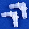 10 шт./лот 1,6~11,1 мм PP угловые соединители для аквариума, аэратора, воздушного насоса, 90-градусное коленчатое соединение, медицинские садовые ирригационные шланговые соединения