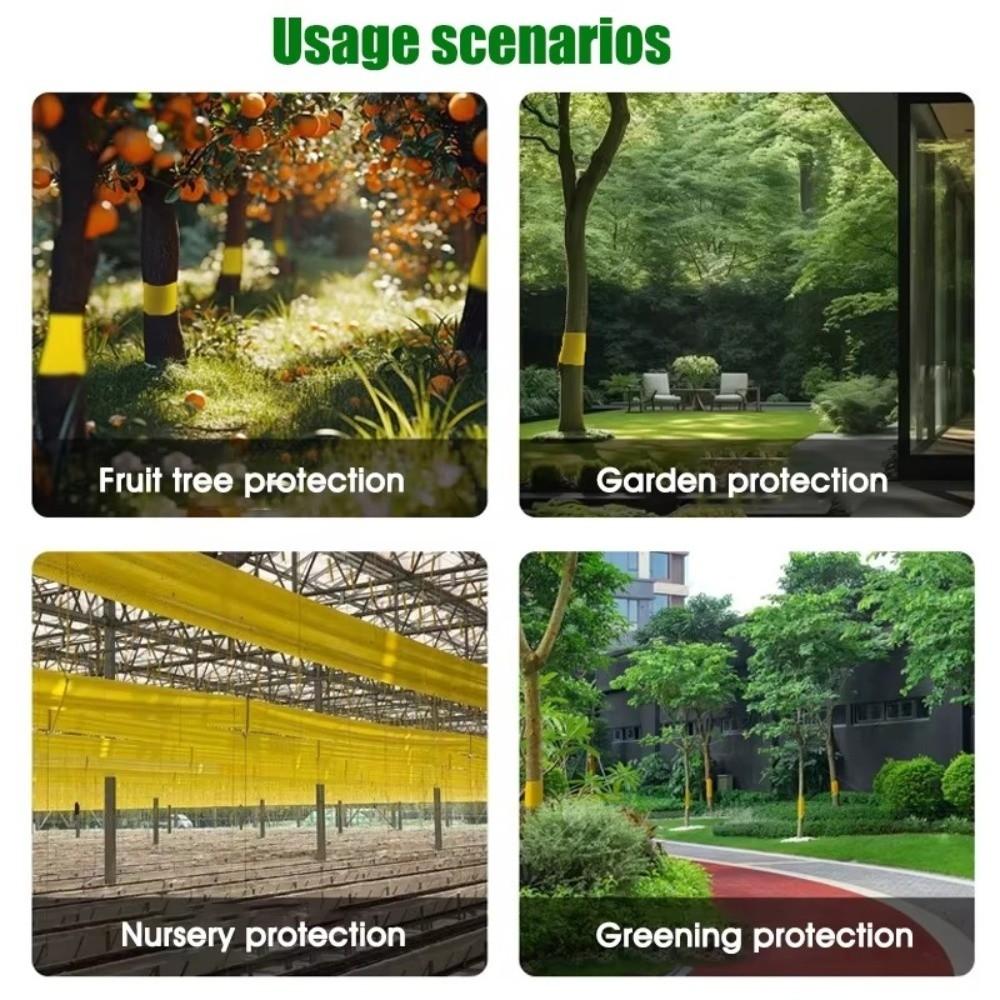 5/10M Outdoor Insect Trap Yellow Crawling Insect Trap Insect Proof Tape Tree Protection