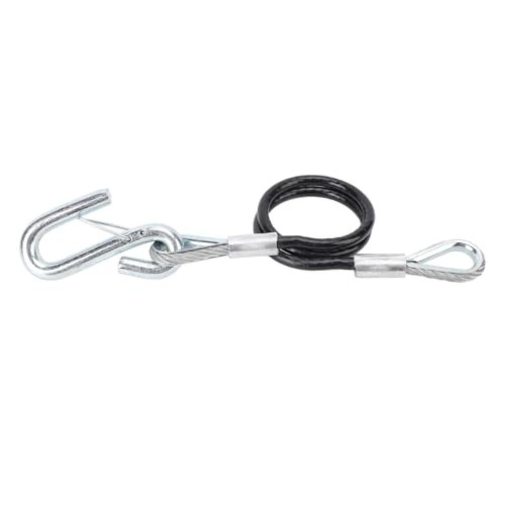 3500lbs Trailer Safety Cable 70cm/27.6in Trailer Towing Cable New Spring Towing Rope Truck / SUV