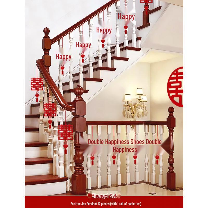 Wedding Ornament Set: Rustic Staircase and Room Decor