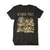 Винтаж Jethro Tull Музыкальный Тур Тяжелый Хлопок Черная Полноразмерная Рубашка Для Мужчин UR211 Унисекс Футболка