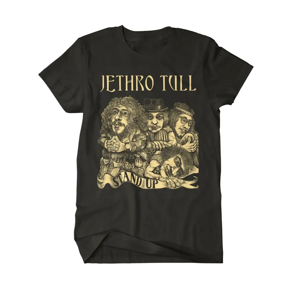 Vtg Jethro Tull Music Tour Heavy Cotton Black Full Size Shirt For Men UR211