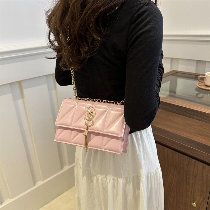 Ретро повседневная сумка-мессенджер с цепочкой женская простая повседневная сумка женская летняя новая модная тенденция 2024 года сумка через плечо