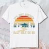 Retro Vintage Mountain Sunset Hiking Tshirt Its Just Another Half Mile Or So Retro Mountain Graphic T Shirt Funny Trekker Tops
