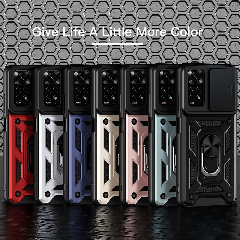 KEYSION Противоударный чехол для Redmi Note 11 11S 11 Pro 5G, глобальная версия, защитный чехол для камеры с push-pull, чехол для телефона для Xiaomi Redmi Note 11S 5G 11 Pro + 5G