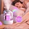 Air Humidifier with Colorful Light LED Humidity Display Dual Nozzles USB Cool Mist Humidifier Quiet Home Office Essential Oil Diffuser Spray Machine