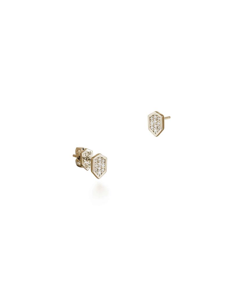 Trencadism Patrick Earrings 18K Gold Diamond Earrings Patrick_Earring_Pte6P