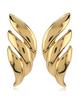 Estele Gold Plated Leafy Stud Earrings for Women