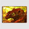 Gecko In The Fall Metal Sign Pub Garage Custom Club Home Mural Painting Tin Sign Posters