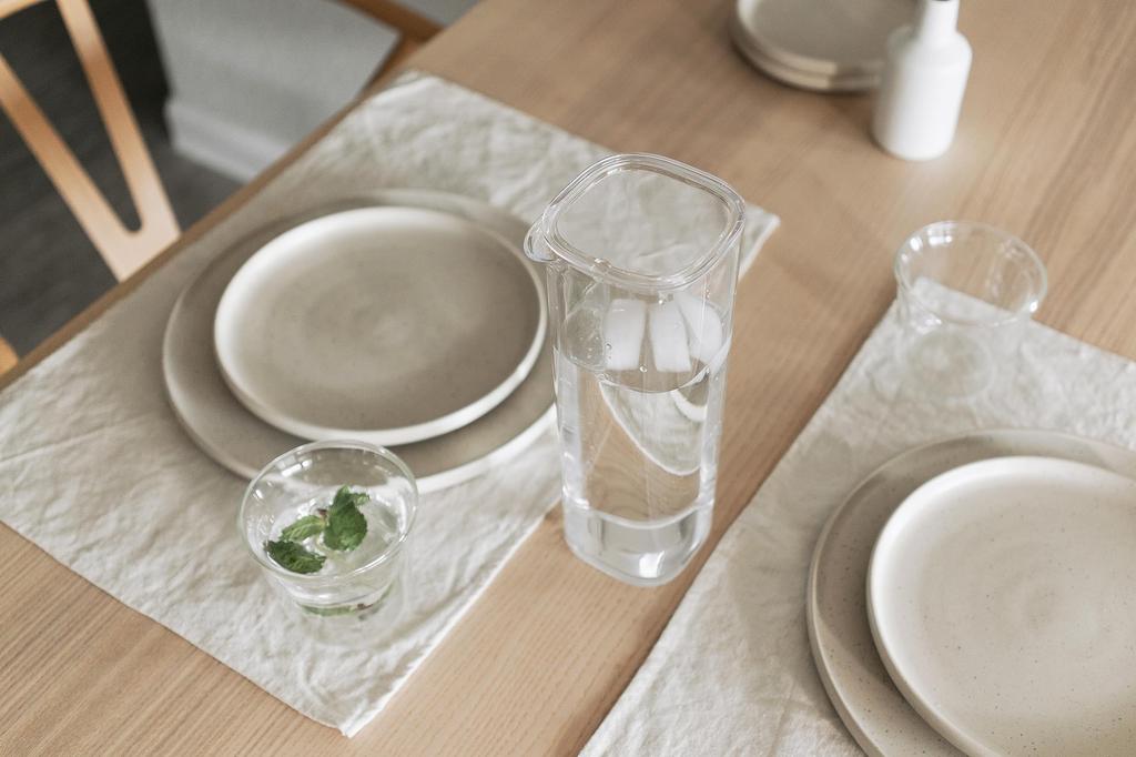 KINTO OVA Water Dishwasher 22381 Carafe, 1L, Clear, Safe,