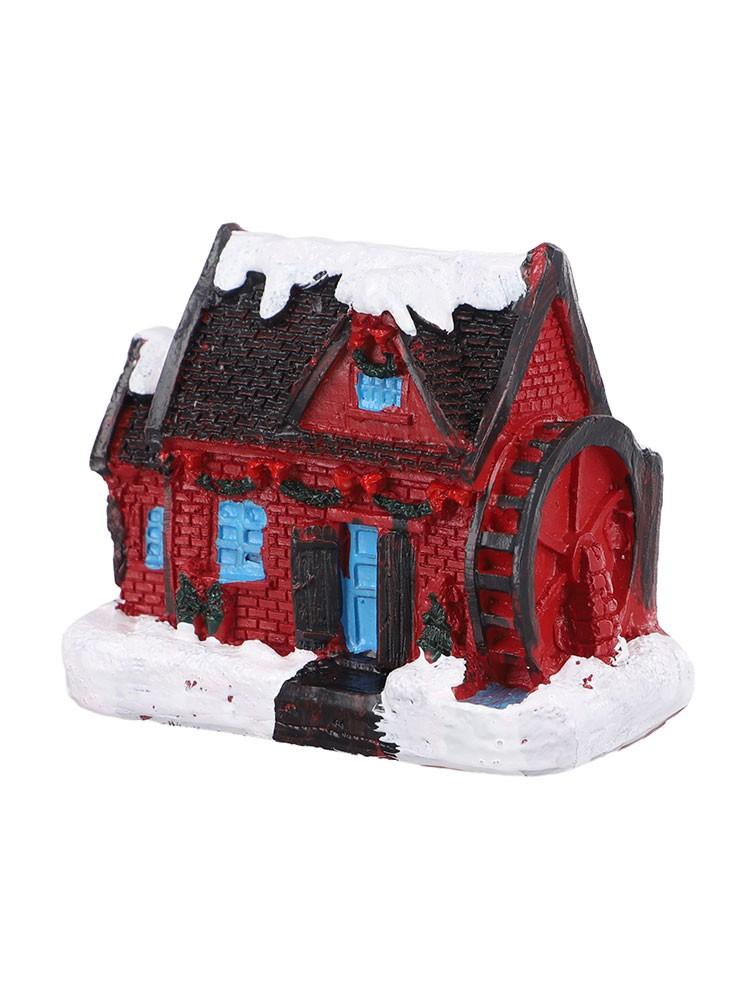 Волшебный светодиодный домик в снежной деревне, коллекционное рождественское украшение