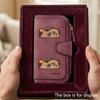 Personalized RELAX Bear Men's Large Capacity Wallet with Business Card Slot and Cash Pocket, Suitable for Formal Occasions and Office Use, Ideal Gift