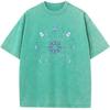Tie-Dyed XINGX Mandala Men Washed T-Shirt Cotton Funny Loose Bleached Tshirt Retro Fashion Hip Hop Bleach T Shirt Tops Tee