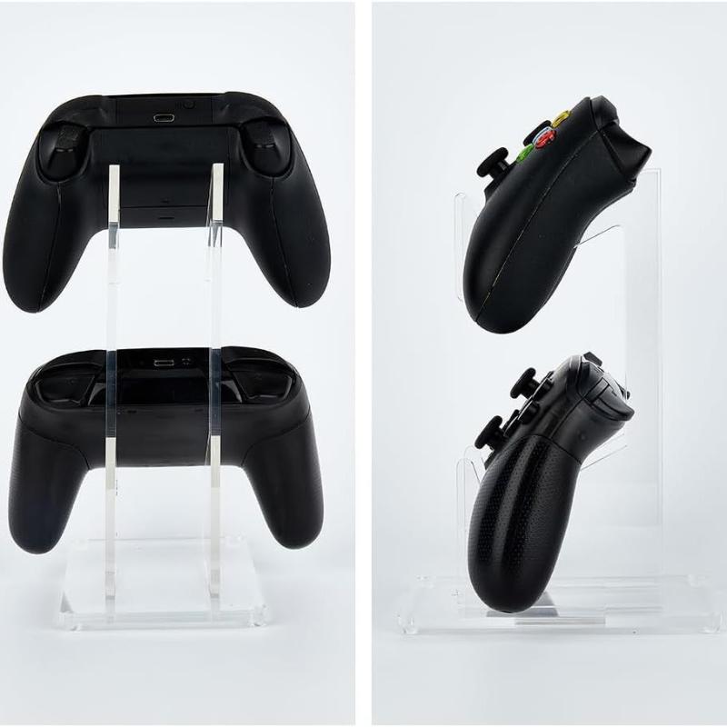 Универсальная двойная подставка для контроллеров PS5 PS4, прозрачный акриловый держатель для джойстика, крепление для геймпада Xbox