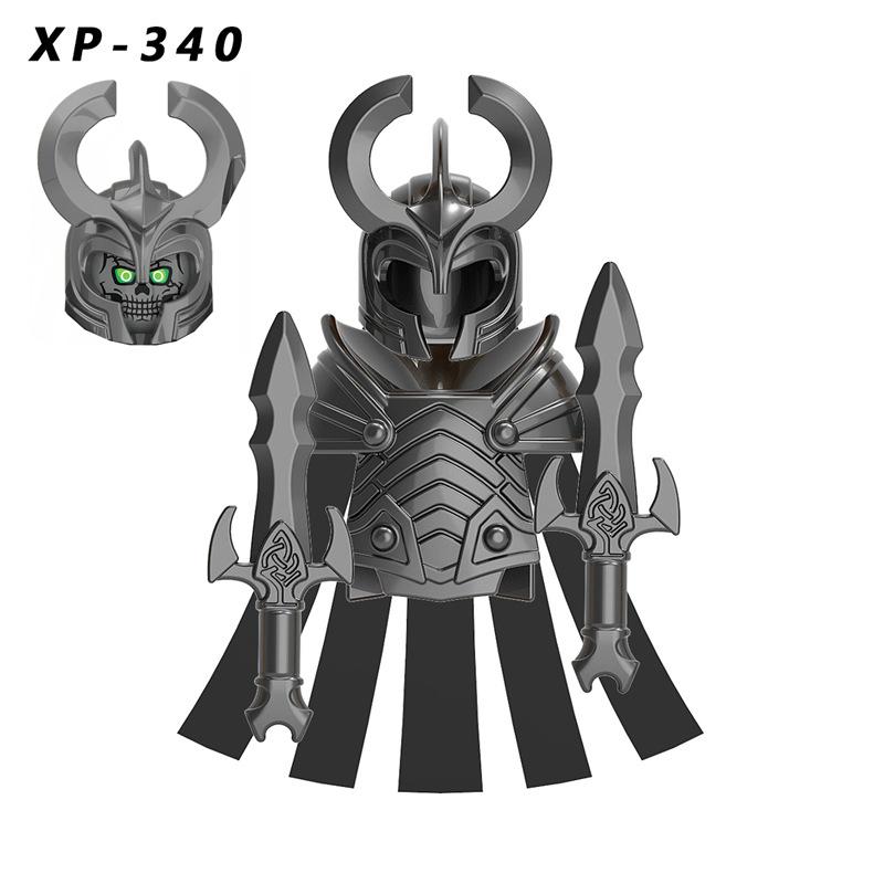 1PCS Medieval Mini Action Figures Building Blocks Asgard Knights Soldiers  Educational Toys for Children Gifts