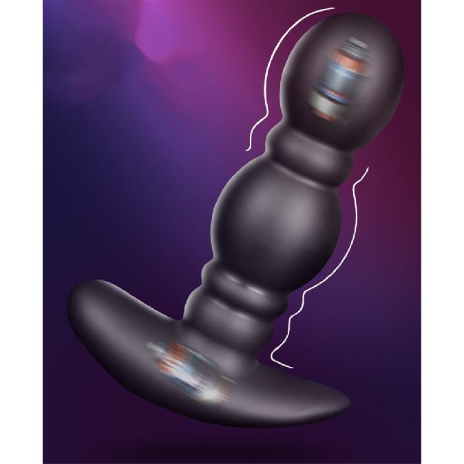 Inflatable Silicone Anal Butt Plug 10 Modes Anus Beads Massage Vibrator For Women Men Masturbation Sex Toys Adult