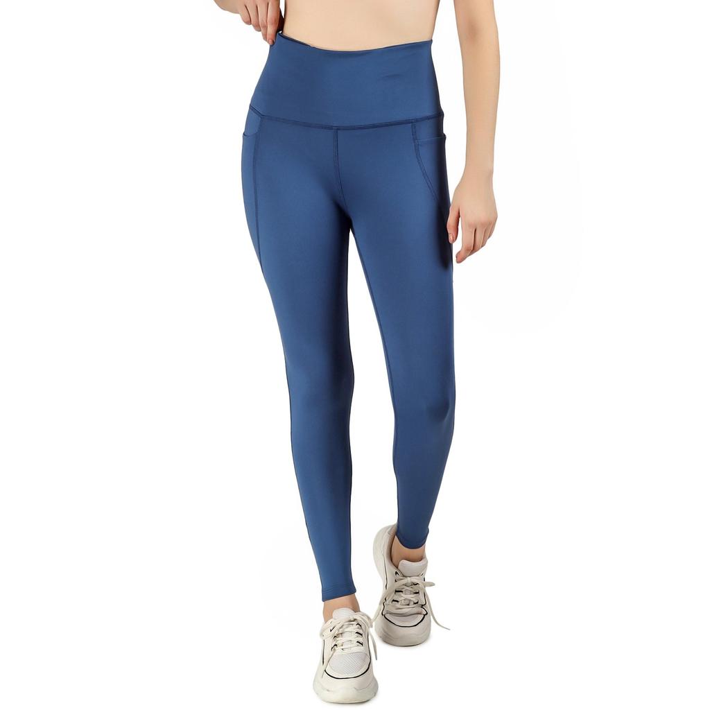 Body Smith женские синие спортивные леггинсы для активного отдыха