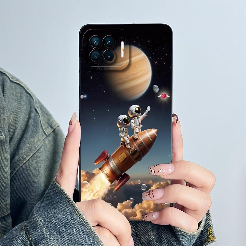 Чехол для телефона OPPO Reno4 Lite Reno4 F Чехол Reno 4 Lite 4F Мягкий Силикон Мультяшный Funda Милый Панда Цветок Печатный Coque Корпус
