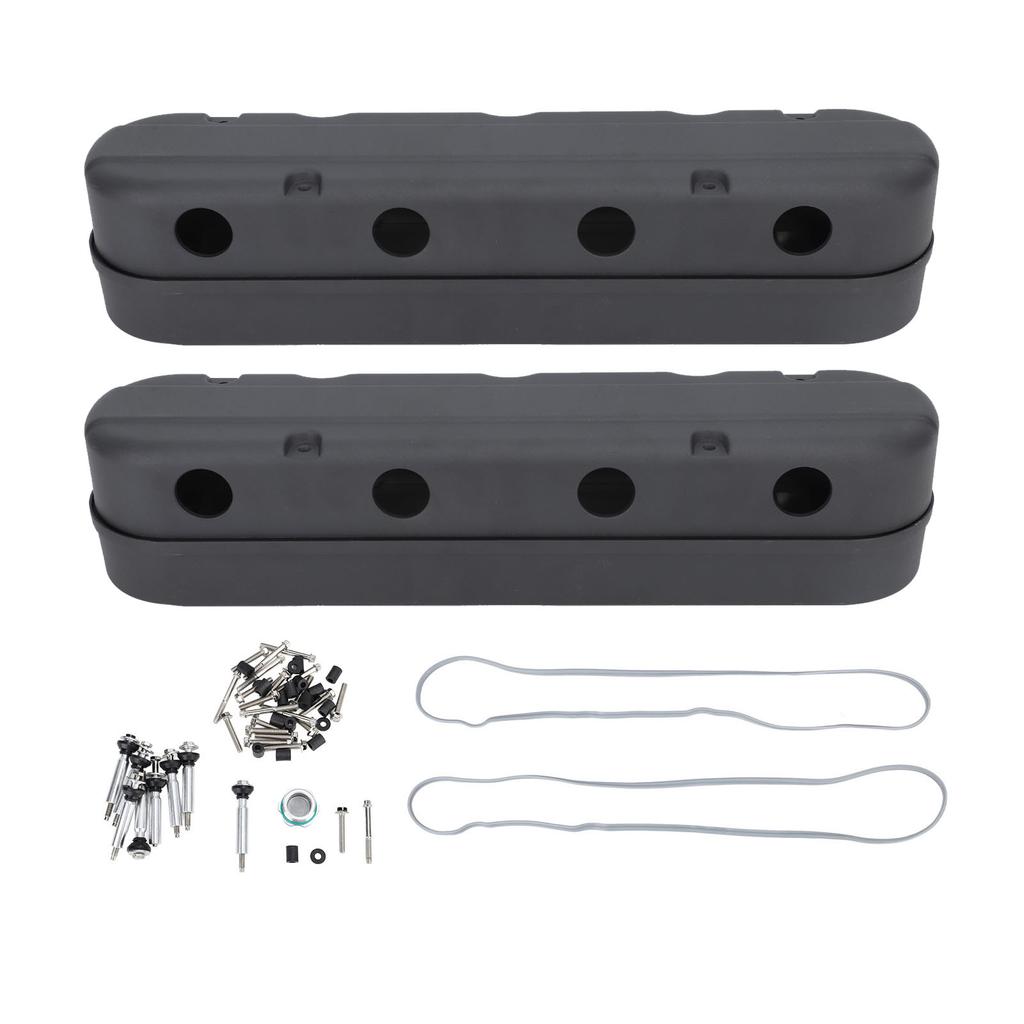 Крышка клапанов двигателя Винтажный дизайн Высокая прочность Скрытая катушка Крышка клапанов Замена для двигателей Chevy LS1 LS2 LS3 LS6