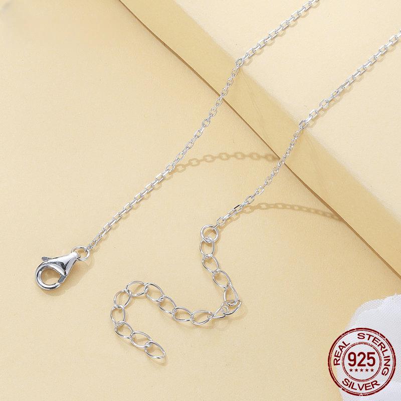 S925 Sterling Silver Colorful Butterfly Pendant Necklace Insect Neck Chain for Women Birthday Gift Fine Jewelry
