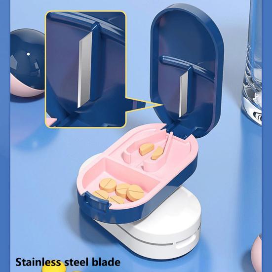 Чехол для хранения планшета с гладкими краями для пожилых людей, удобный для переноски органайзер для таблеток, коробка с резаком, разделитель для планшета, полезный, экономит место