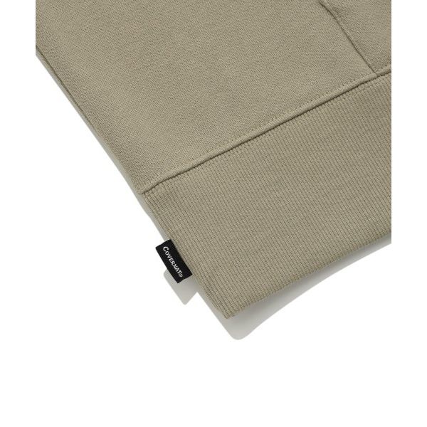 Covernat FW23 Logo Pattern Printed Solid Color Drawstring Hoodie Unisex hoodies Beige CO2303HD03BE