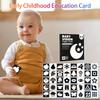 1 Box Baby Black White Cards Infants High Contrast Flash Card 0-3 Months Newborns Visual Stimulation Brain Sensory Development Paper Card Toy