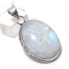 Лунный камень Драгоценный камень 925 Стерлинговое серебро Ювелирное изделие Подвеска 1,77"