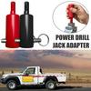 Адаптер для домкрата прицепа для дрели для штифта рукоятки 1" Сверхмощная рукоятка для кривошипа дрели 10x более быстрая работа домкрата прицепа с дрелью Совместим с