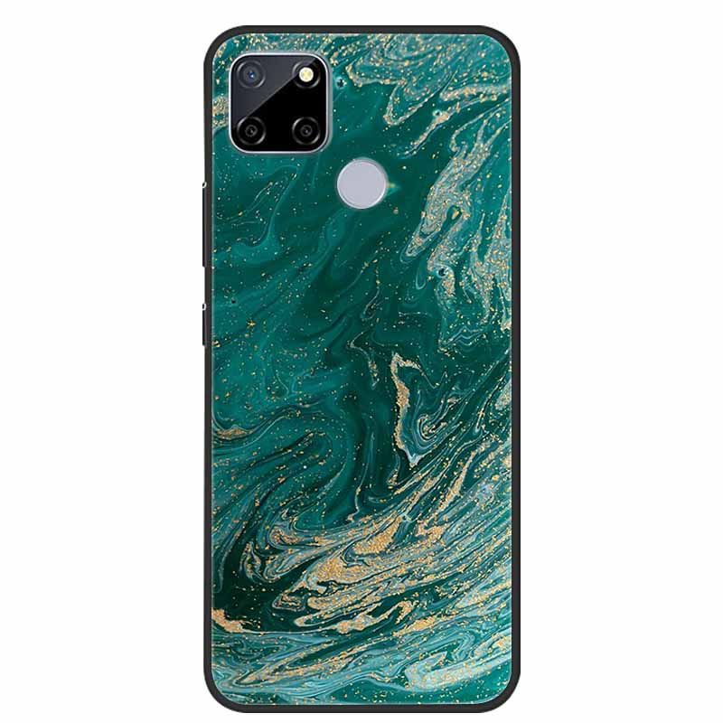 Чехол для Realme C25 Мраморный Силиконовый ТПУ Мягкий Чехол для Телефона Для OPPO Realme C25S C25 S Funda Ударопрочный Coque RMX3191 Capa