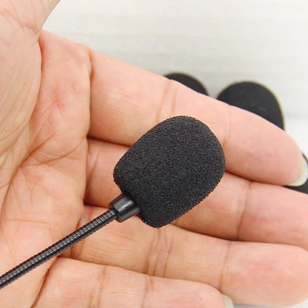 Microphone Microphone Sponge for Lapel Set of Inner Diameter Noise Effective External Noise Removal Windscreen, Microphones, 20, 5mm/8mm, Black,