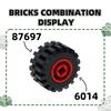 192 шт./лот 6014 Средний ступичный блок Колесо Moc Отдельные детали Совместимо с featuring Brick Сделай сам Детская игрушка Сборка Идея подарка Коробка для хранения