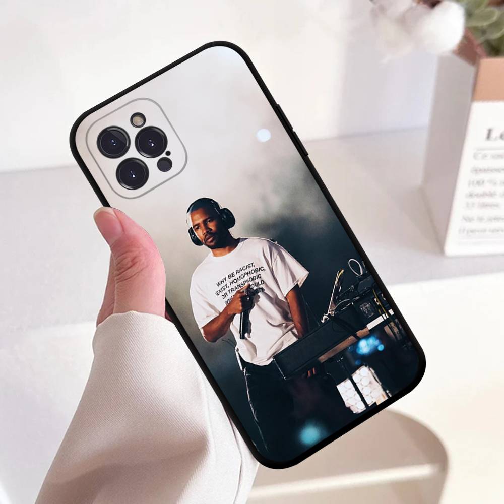 F-Frank Singer Ocean Black Силиконовый Матовый Чехол Для телефона Для iphone 17 Air 16 15 14 13 12 11 Pro Max Plus Задняя крышка TPU