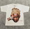 РАСПРОДАЖА Графическая футболка Young Thug S-2XL YSL Thugga Jeffrey Хип-хоп Рэпер Унисекс Футболка