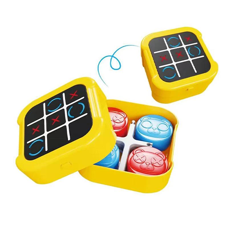 Electronic Chessboard Tic Tac Toe Multifunctional Children's Education Strategy Toy Parent-Child Fun Interactive Brain Game