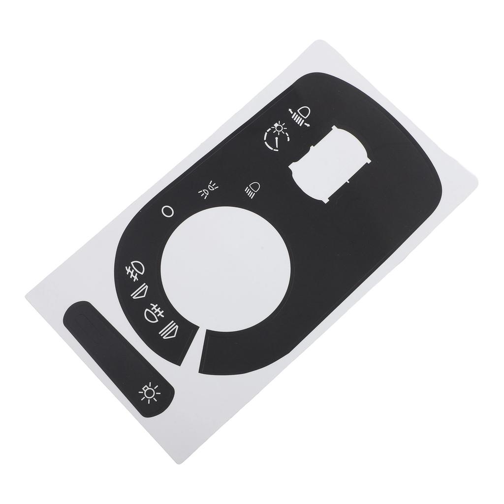 Light Switch Repair Sticker Car Switch Sticker Black Overlay Button Replacement