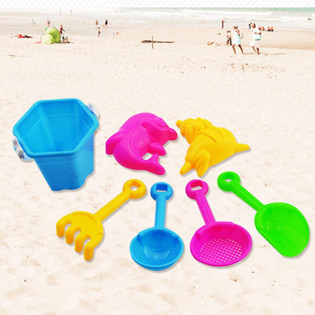 7 Piece Beach Toy Sand Set Sand Play Sandpit Toy Summer Outdoor Toy