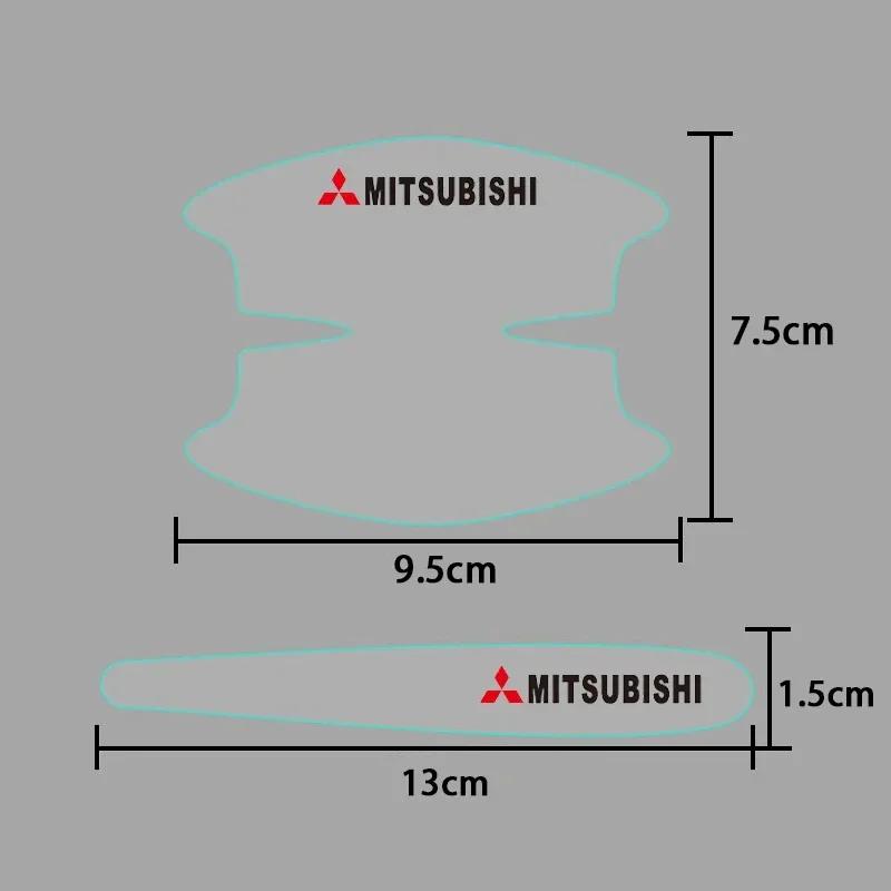Car Door Handle Protective Door Bowl Anti Scratch Sticker for Mitsubishi Lancer L200 Pajero Sport Xpander Mirage Eclipse Decal