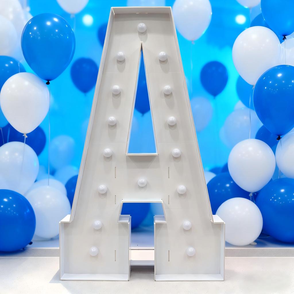 С светодиодной подсветкой Cool White, Letter KT Board 4 фута/120 см – Фон для свадьбы, дня рождения, Декор, Декор для выпускного вечера – Световой знак-вывеска