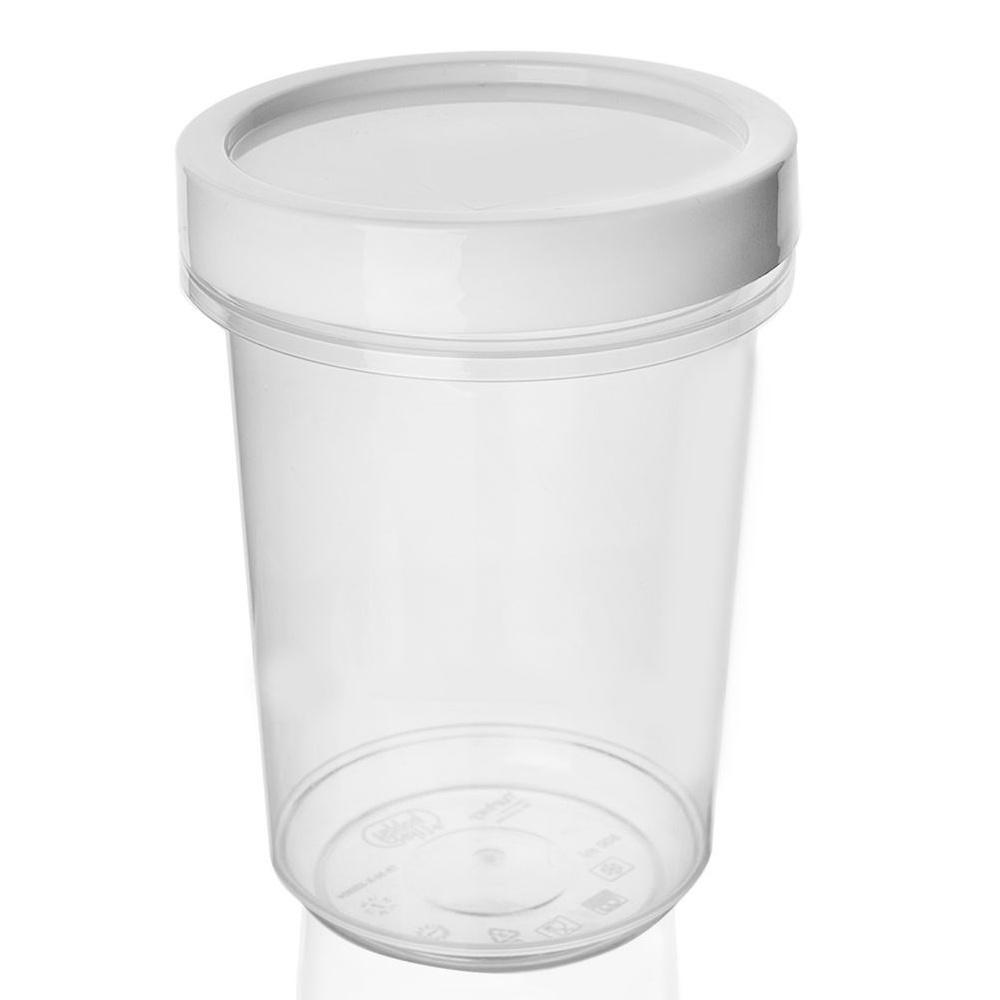 Transparent Plastic Leakproof Soup and Food Storage Container with Lid 500 ml